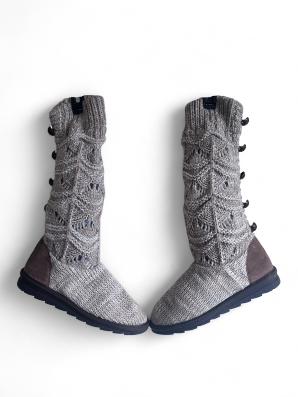Muk Luks Knit Mid-Calf slouchy Boots